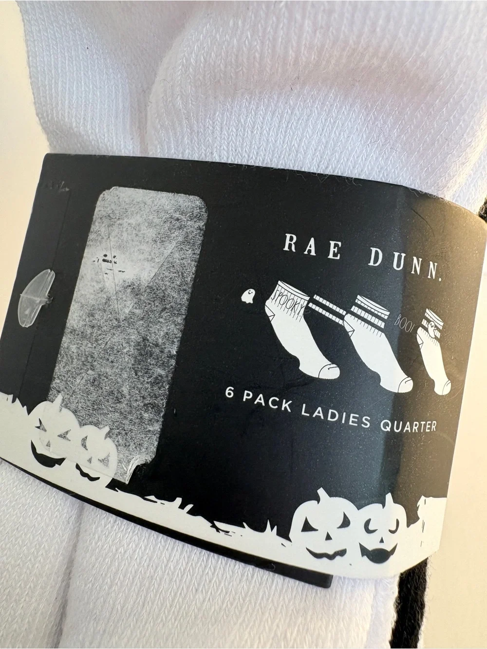 Rae Dunn Halloween socks NWT 6-pack
